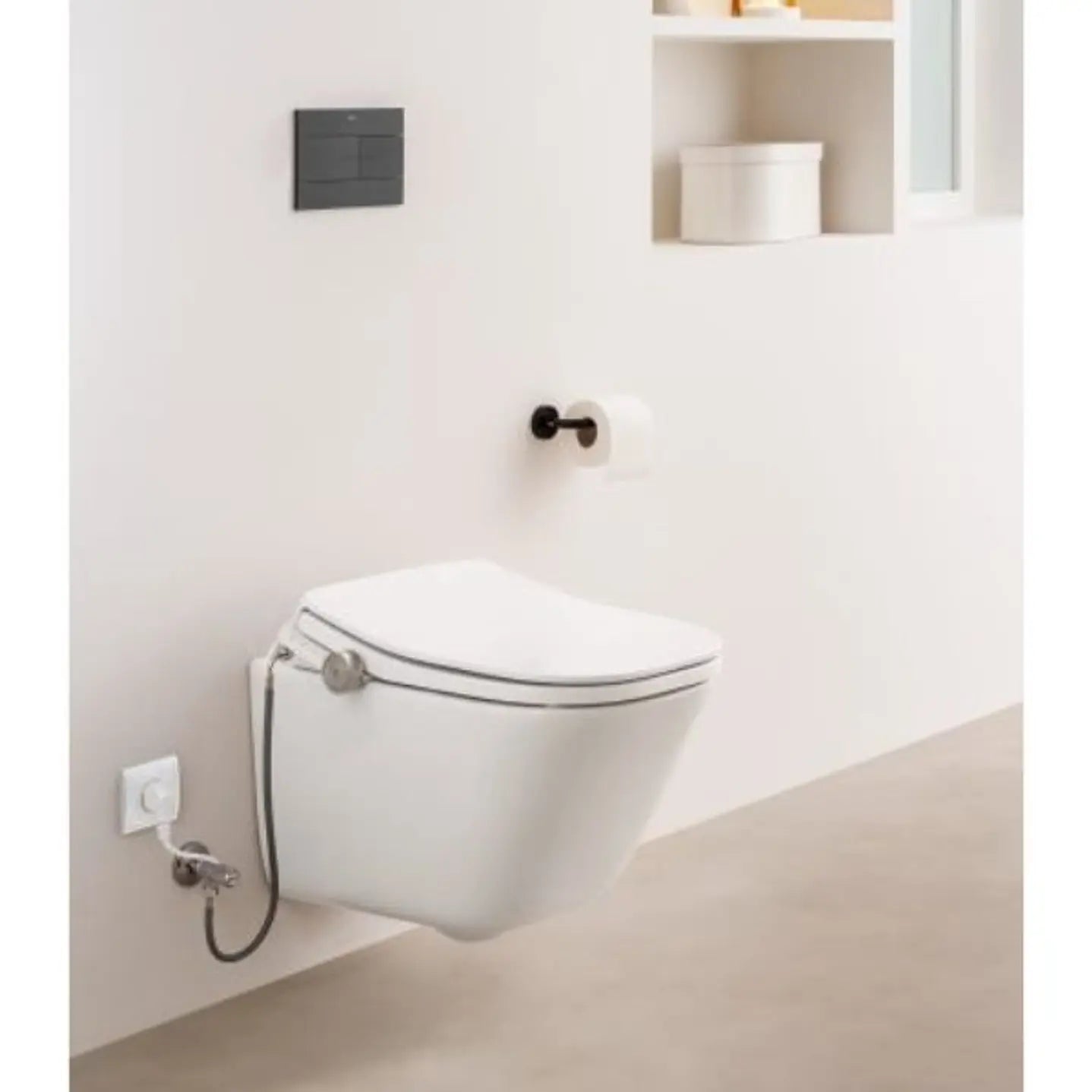 Asiento Inteligente M4 Square Compact | Lavado y Secado para Inodoro Compacto