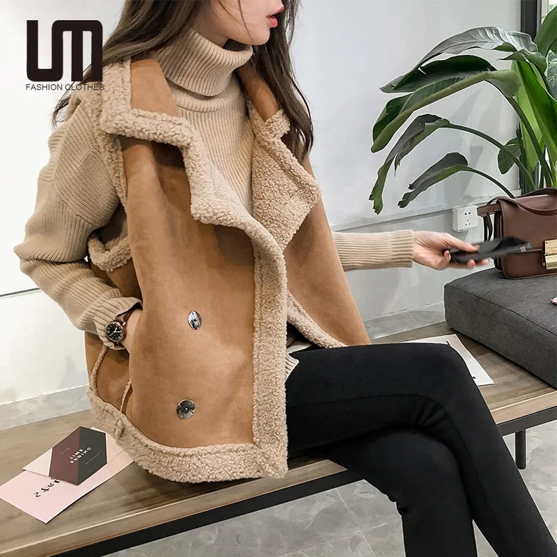 Chaleco Invierno Mujer LM - Estilo Coreano sin Mangas en Piel Sintética