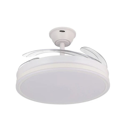 Ventilador Techo LED Escorpion Blanco - 4 Aspas Plegables y Mando - TU ULTIMO CLIC