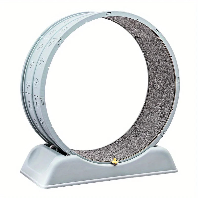 Cinta de Correr para Gatos Rueda de Ejercicio Ultrasilenciosa con Alfombra Extraíble