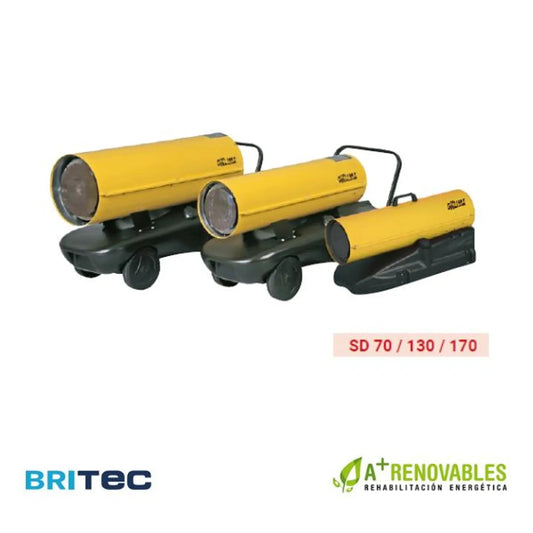 BRITEC OKLIMA SD | Cañón de Gasoil de Combustión Directa para Calefacción Industrial