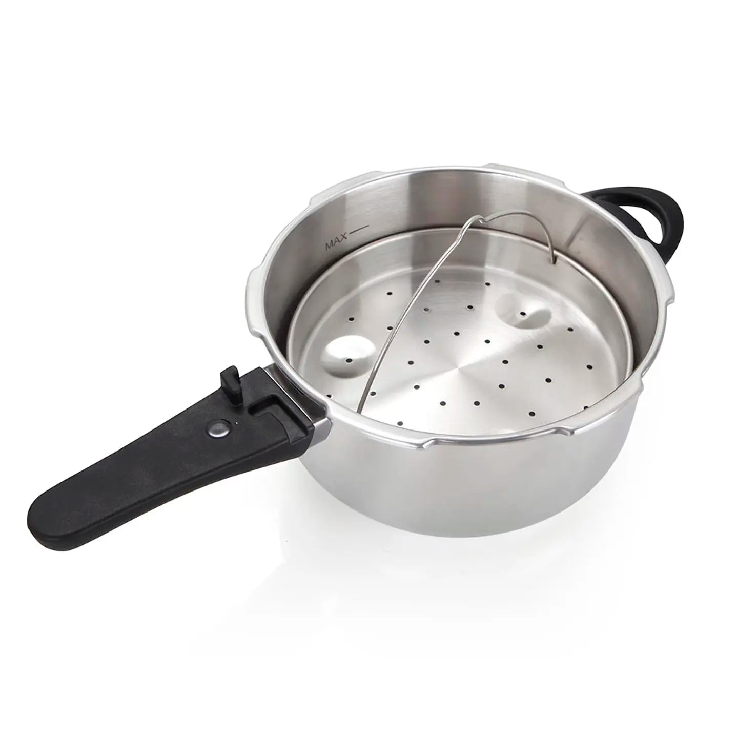 Olla Rápida Orbegozo HP 4566 | Set 4 y 6L en Acero Inoxidable con Seguridad Total