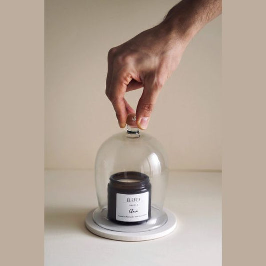 Cúpula de Vidrio Decorativa - Elegante para Mesa y Velas