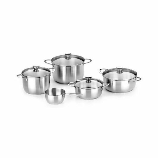 Batería Cocina BRA Inoxidable - Set 5 Piezas Inducción - TU ULTIMO CLIC