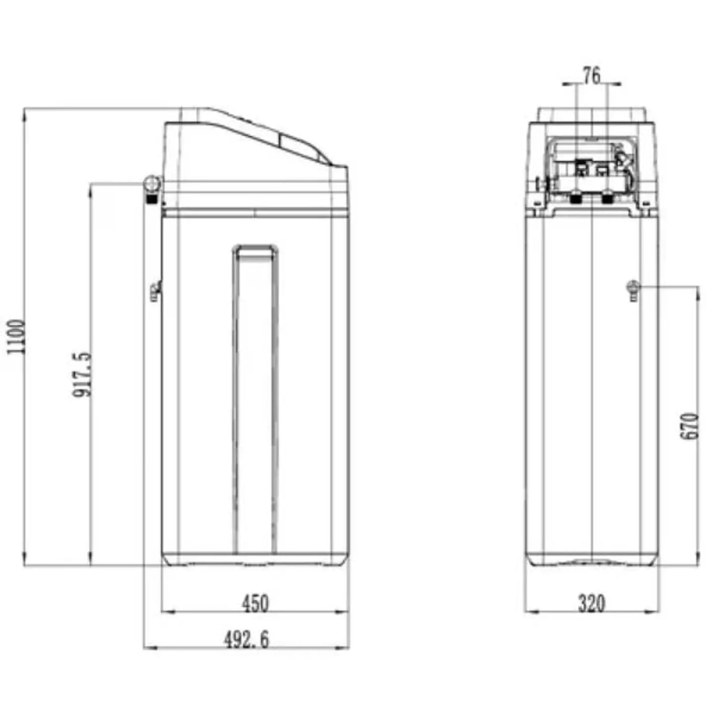 Descalcificador Klinwass New Jersey 30L - Sistema Automático de Agua Antical