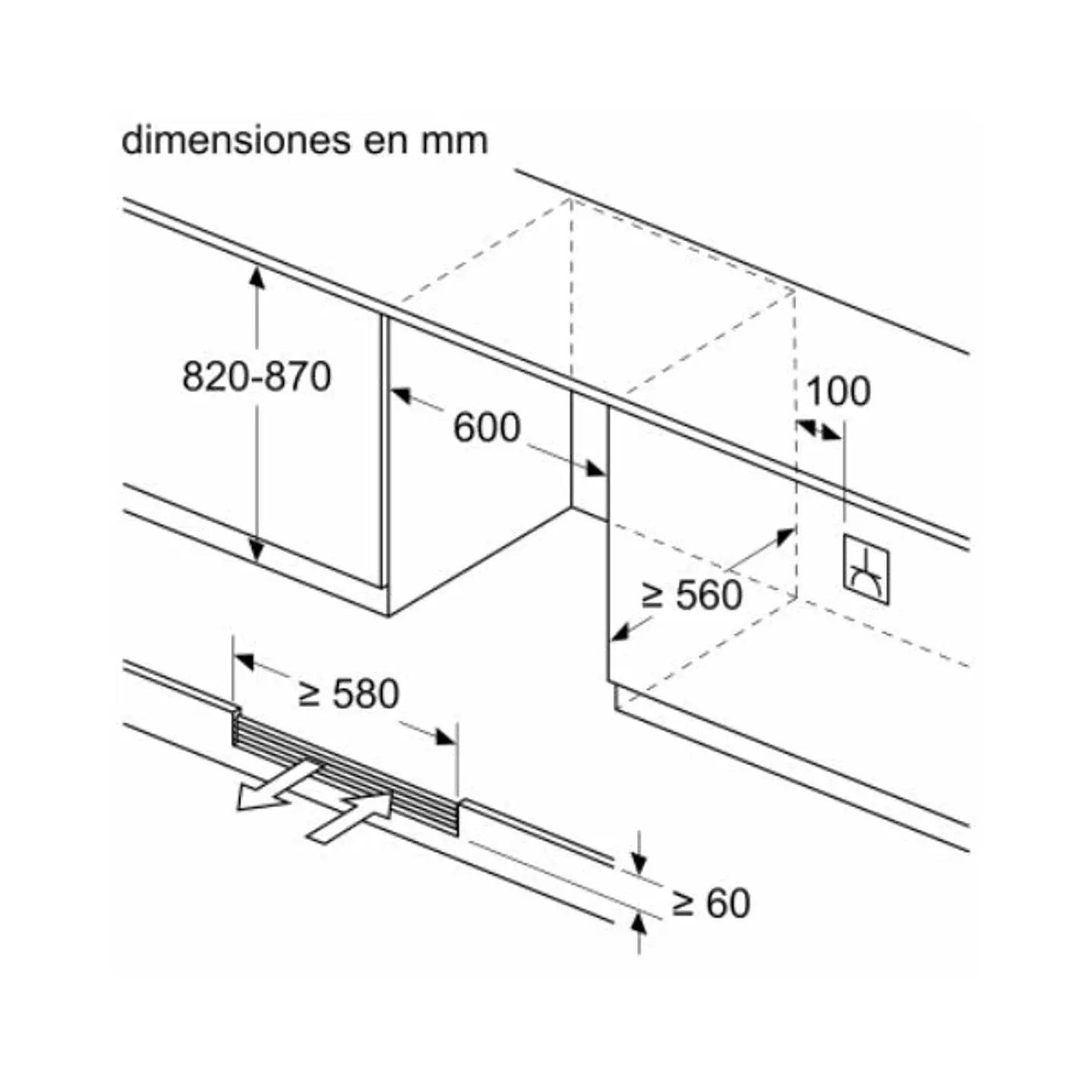 Vinoteca Bosch KUW21AHG0 | 44 Botellas con Doble Zona y Filtro UV