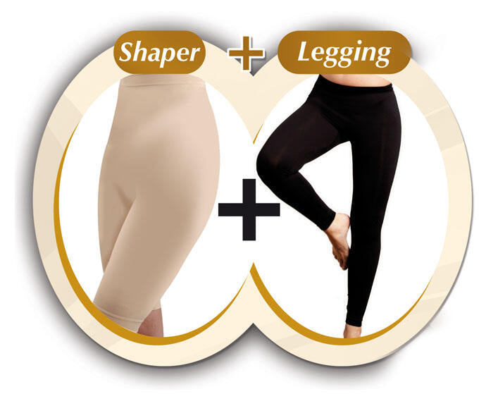 Set 3 Jeggins Moldeadores - Efecto Jeans Azul, Gris y Negro