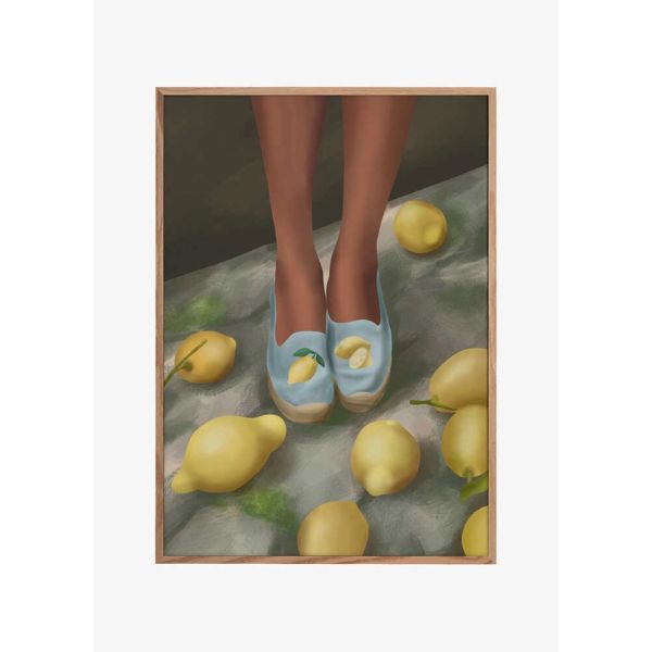 Pasos de Limón 30x40cm - Arte Mural City Art con Marco Opcional