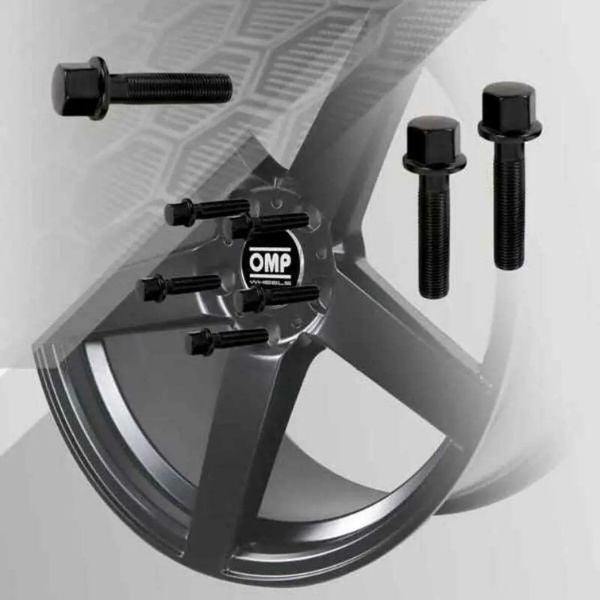 Tornillos OMP M12x1.25 para Llantas - Kit Fijación Profesional 1.55 Pulgadas - TU ULTIMO CLIC