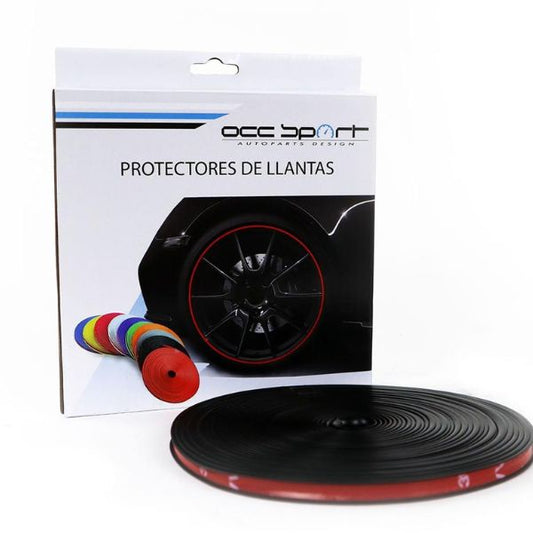 Protector de Llanta OCC Motorsport Negro 6m | Protección Premium - TU ULTIMO CLIC