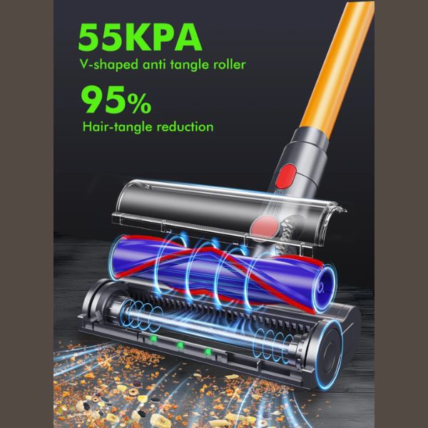 Aspiradora Portátil Armo V22 - 55kPa 600W Inalámbrica 6 en 1 con Pantalla LED