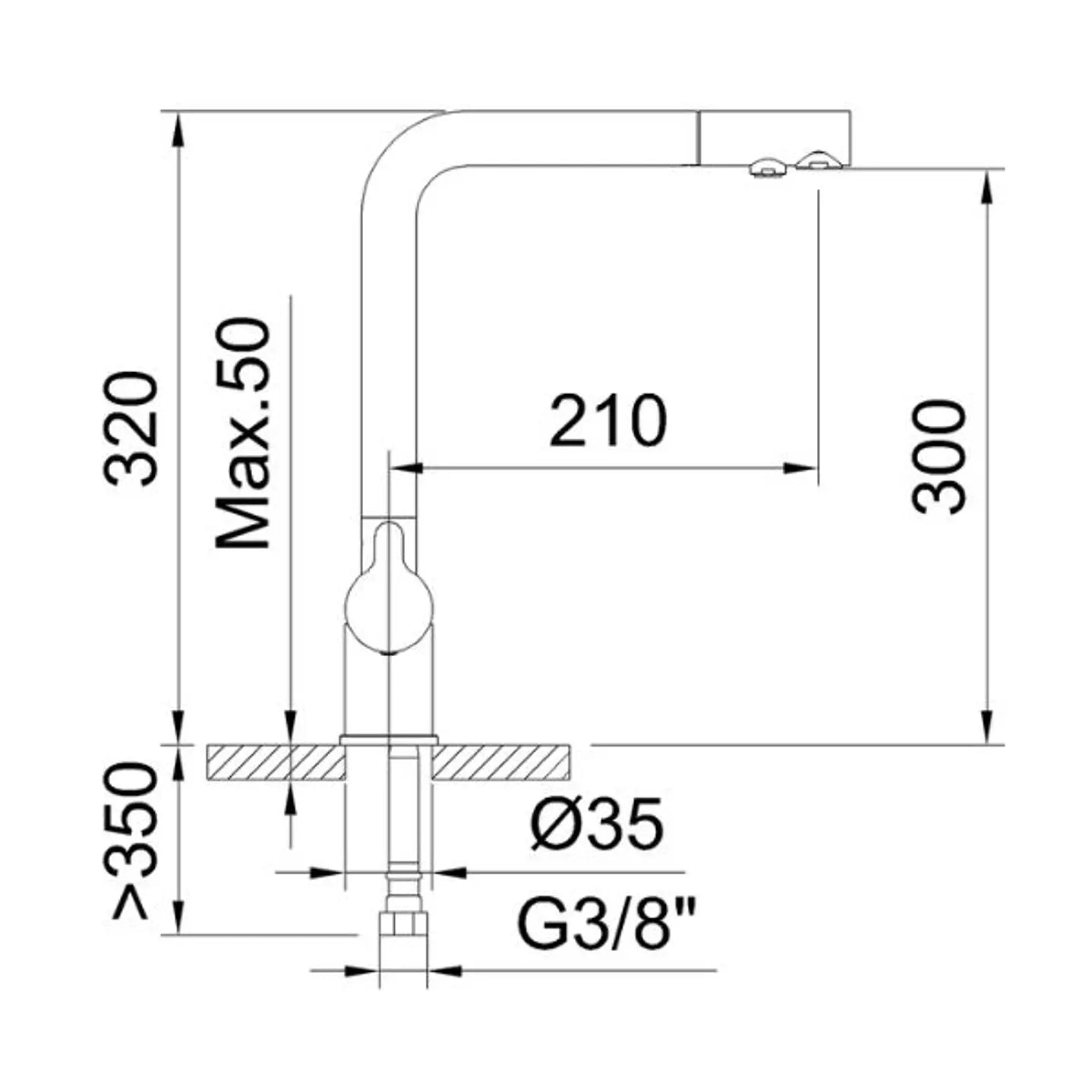 Grifo Cocina 3 Vías Nexus Extraíble | Acero Inoxidable y Compatible con Ósmosis
