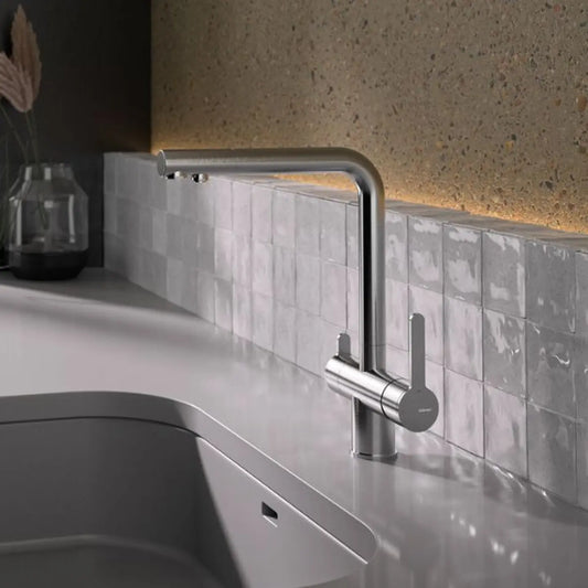 Grifo Cocina 3 Vías Nexus Extraíble | Acero Inoxidable y Compatible con Ósmosis