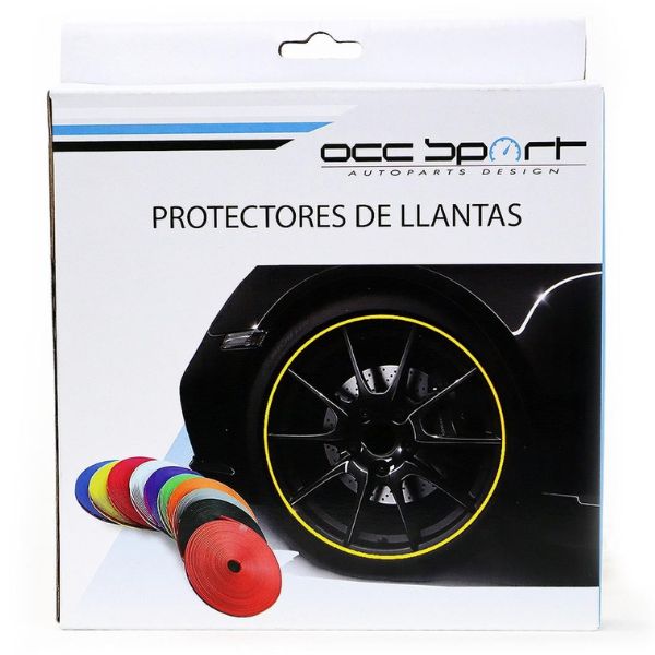 Protector de Llanta OCC Motorsport Negro 6m | Protección Premium - TU ULTIMO CLIC