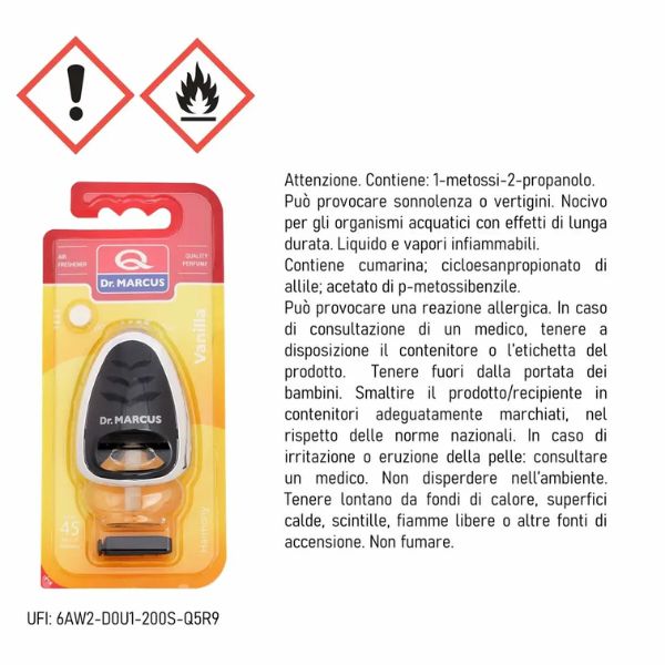 Ambientador Coche Dr Marcus Vainilla - Aroma Duradero - TU ULTIMO CLIC