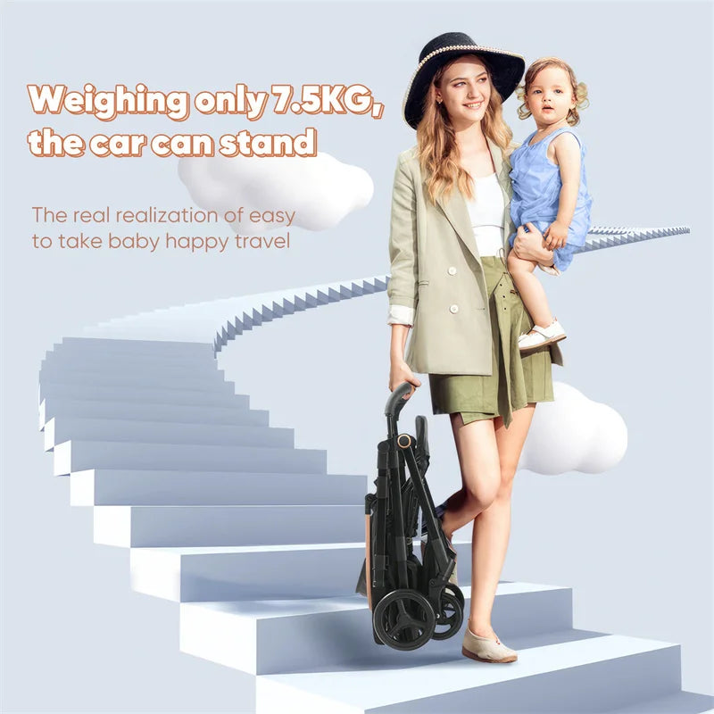 Cochecito de Bebé Seeiswork  Plegable Bidireccional con Amortiguación SUV