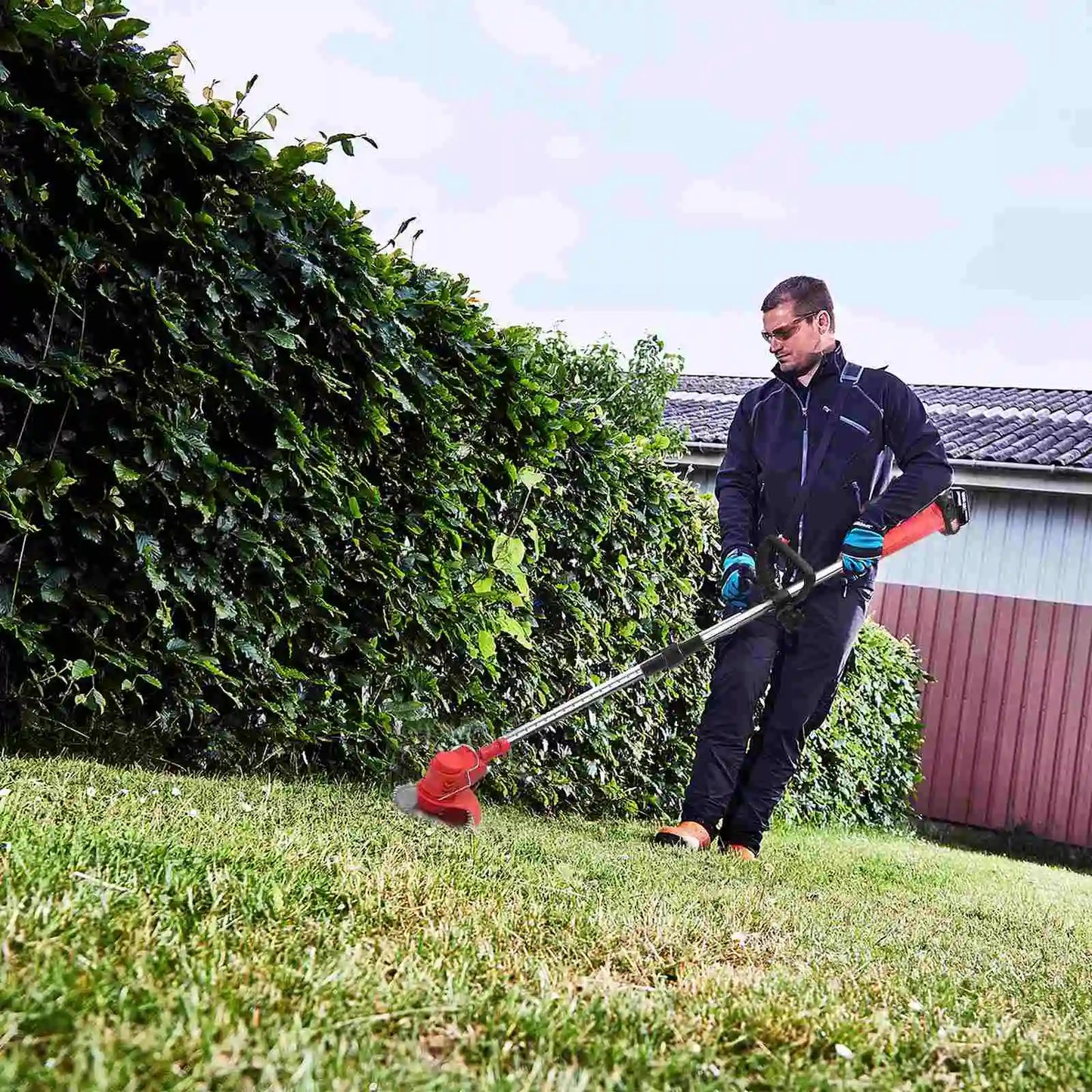 Cortacésped Eléctrico de Mano - Desbrozadora Plegable 850W 18000RPM