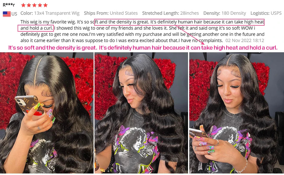 Peluca Cynosure HD 13x4 Encaje Transparente - Cabello Humano Ondulado