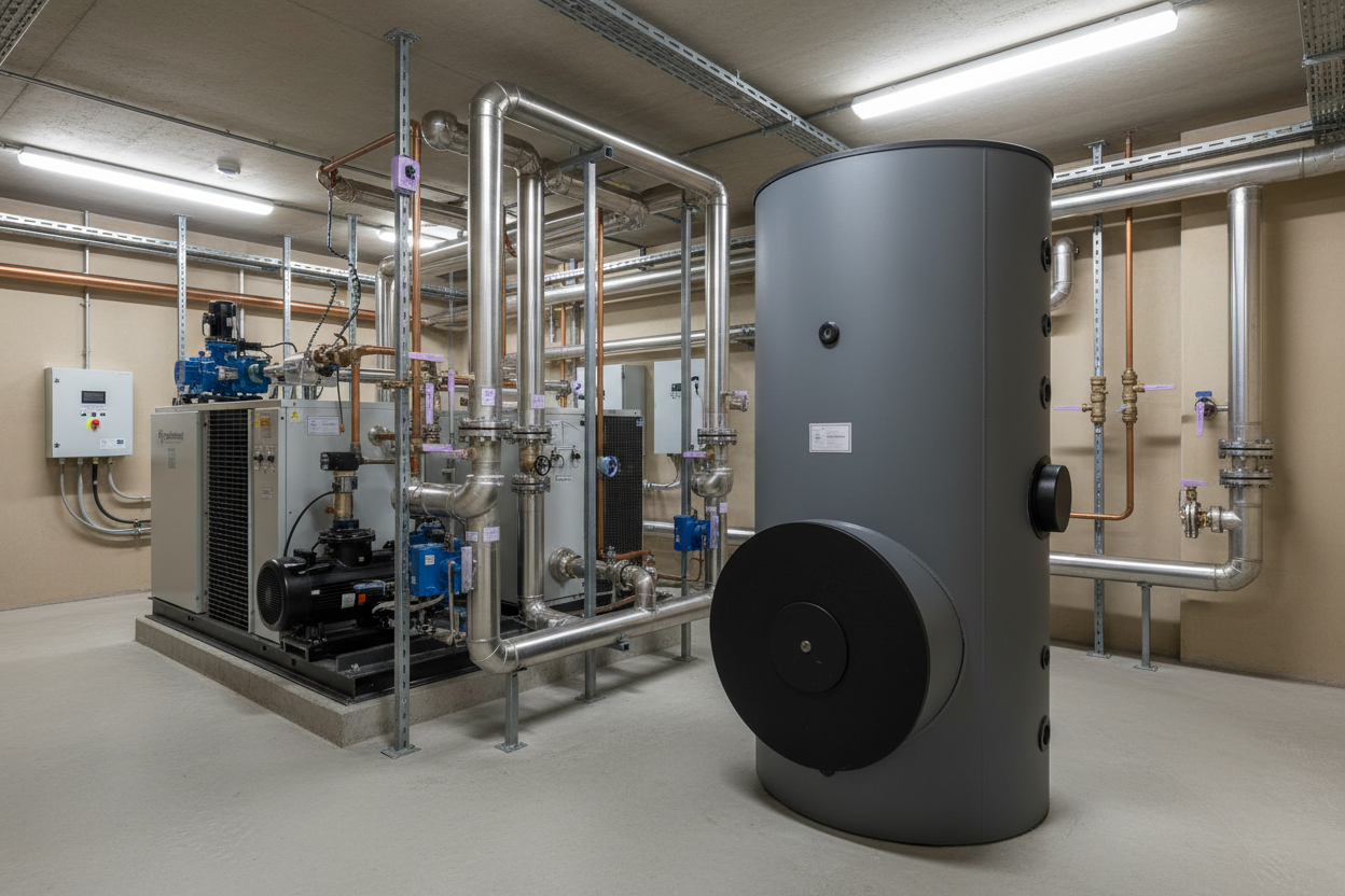 Depósito Acumulación InoX 1000L con Serpentín - Acero Inoxidable Dúplex 2101