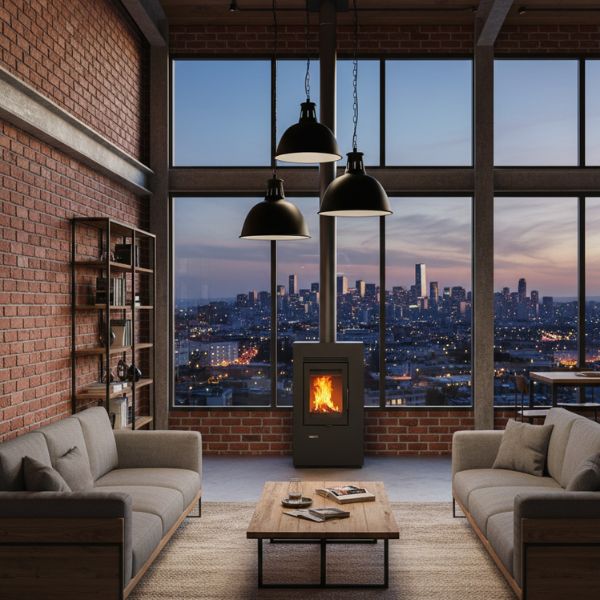 Estufa de Pellet MUNDOCLIMA BIOTHERM MILA 5kW - Diseño Compacto Eficiente