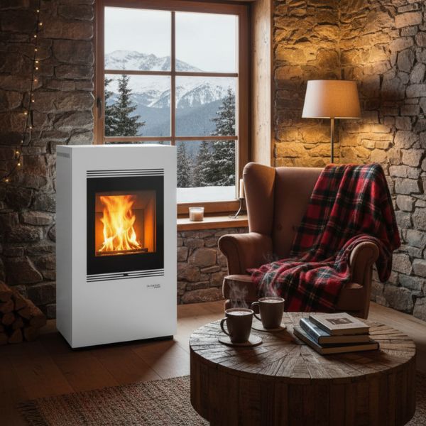 Estufa de Pellet MUNDOCLIMA BIOTHERM MILA 5kW - Diseño Compacto Eficiente