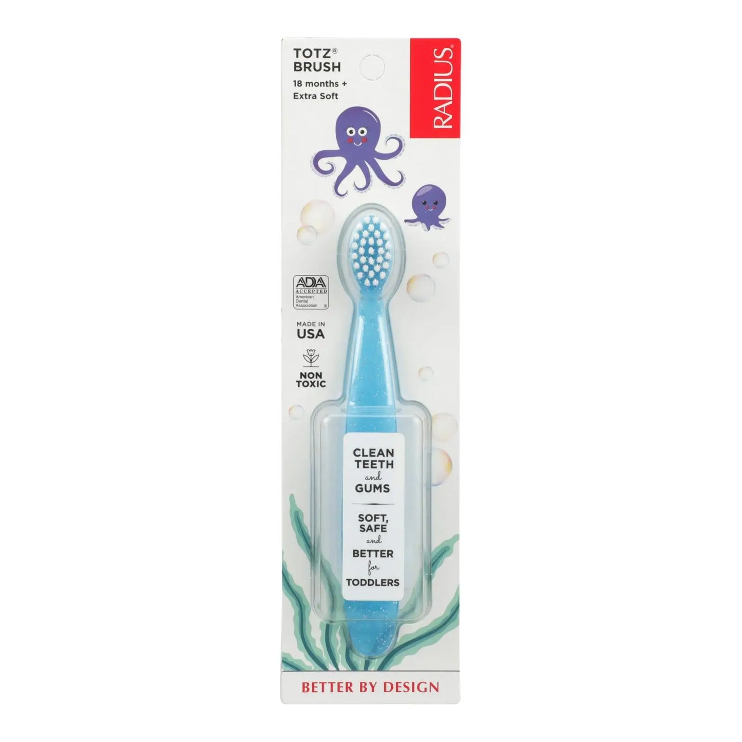 Radius Totz Baby Toothbrush  Cepillo Infantil Extra Suave Pack 6