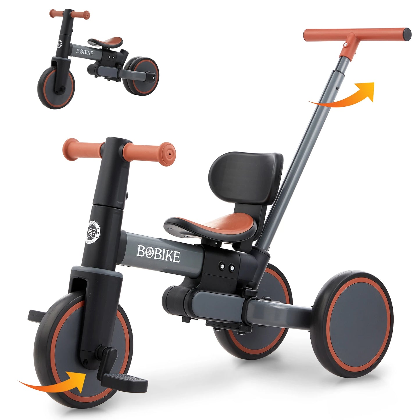 Bobike Triciclo Evolutivo 5 en 1  Bicicleta Infantil con Manillar de Empuje