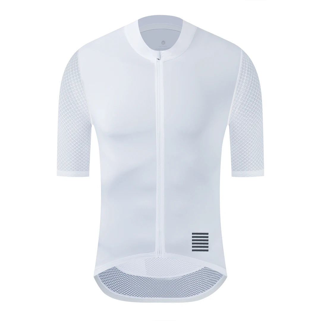 Camiseta Ciclismo Hombre YKYWBIKE  Maillot Profesional con Bolsillos y Reflectantes