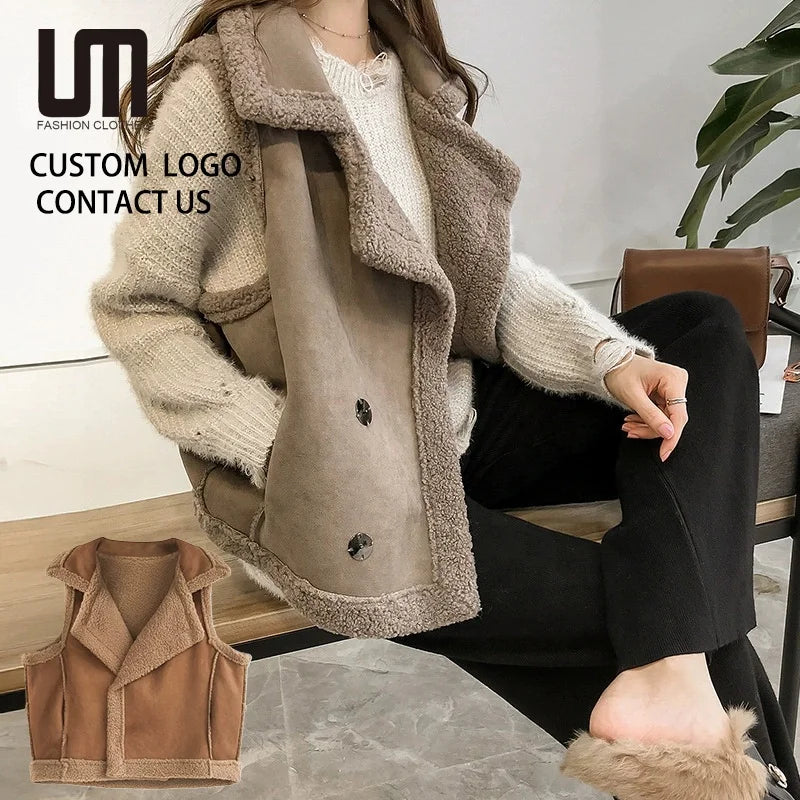 Chaleco Invierno Mujer LM - Estilo Coreano sin Mangas en Piel Sintética