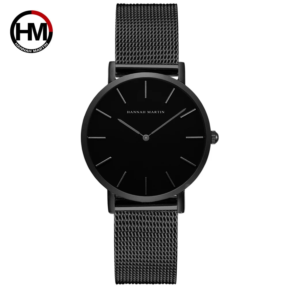 Reloj Mujer Hannah Martin HM-CC36 - 19 Colores Elegantes con Movimiento de Cuarzo