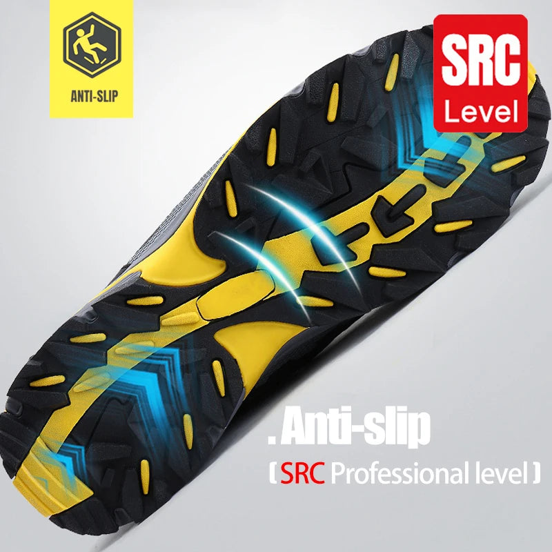 Zapatos de Trabajo LARNMERN  Botas Hombre Seguridad Antipinchazos