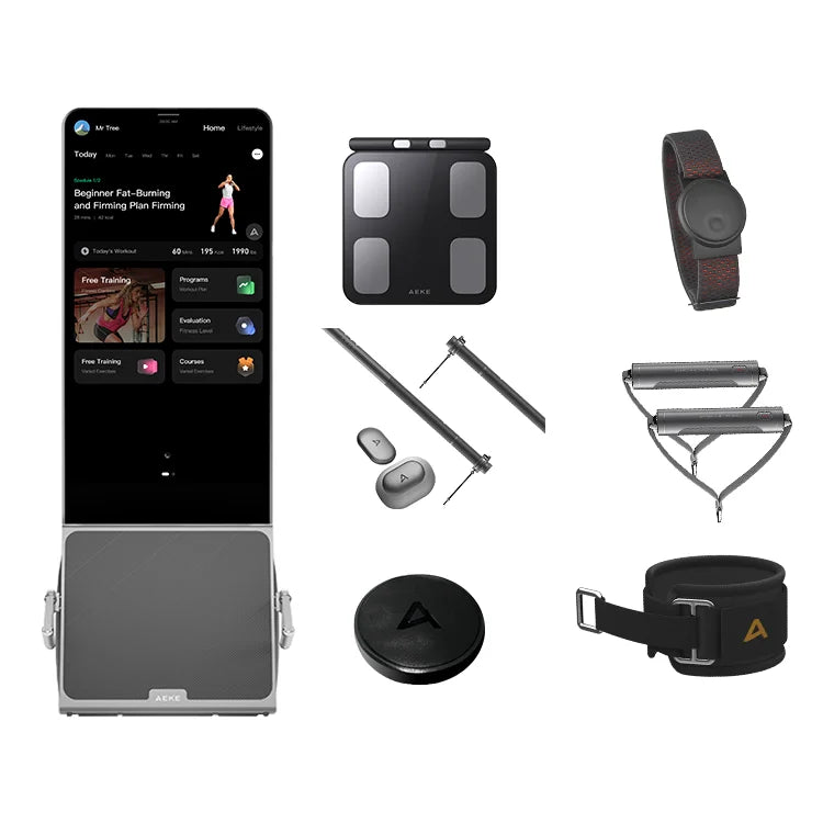 AEKE Smart Home Gym K1  Gimnasio Inteligente Multifuncional con Pantalla Táctil y Motor 750W