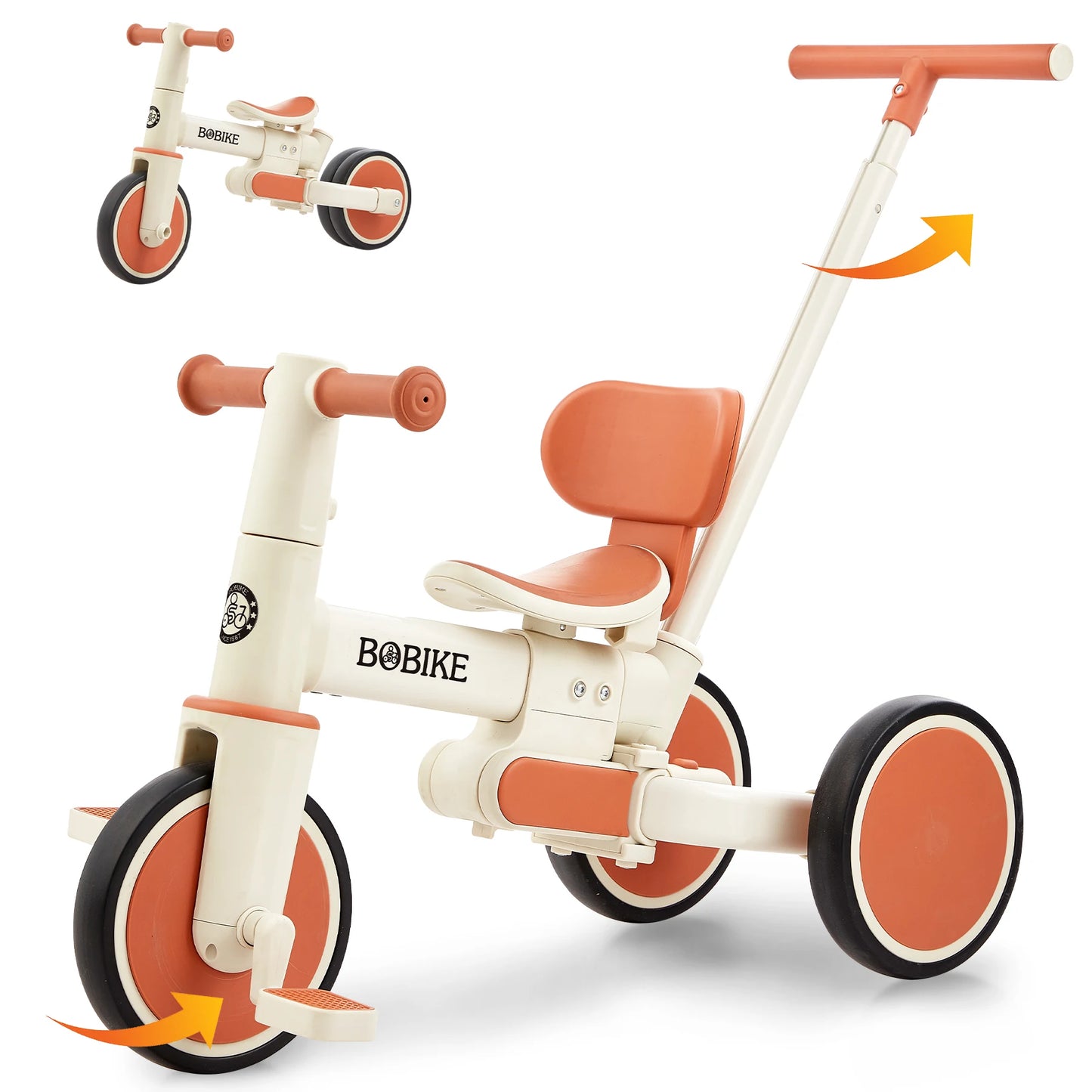 Bobike Triciclo Evolutivo 5 en 1  Bicicleta Infantil con Manillar de Empuje