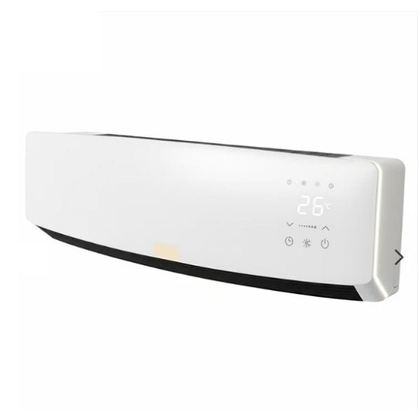 Calefactor PTC Split 1600W + Ventilador de Pared con Control Remoto y Temporizador