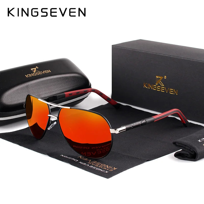 KINGSEVEN K725 Gafas de Sol Polarizadas de Aluminio Estilo Piloto