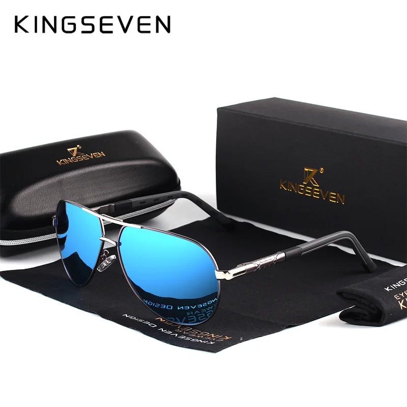 KINGSEVEN K725 Gafas de Sol Polarizadas de Aluminio Estilo Piloto