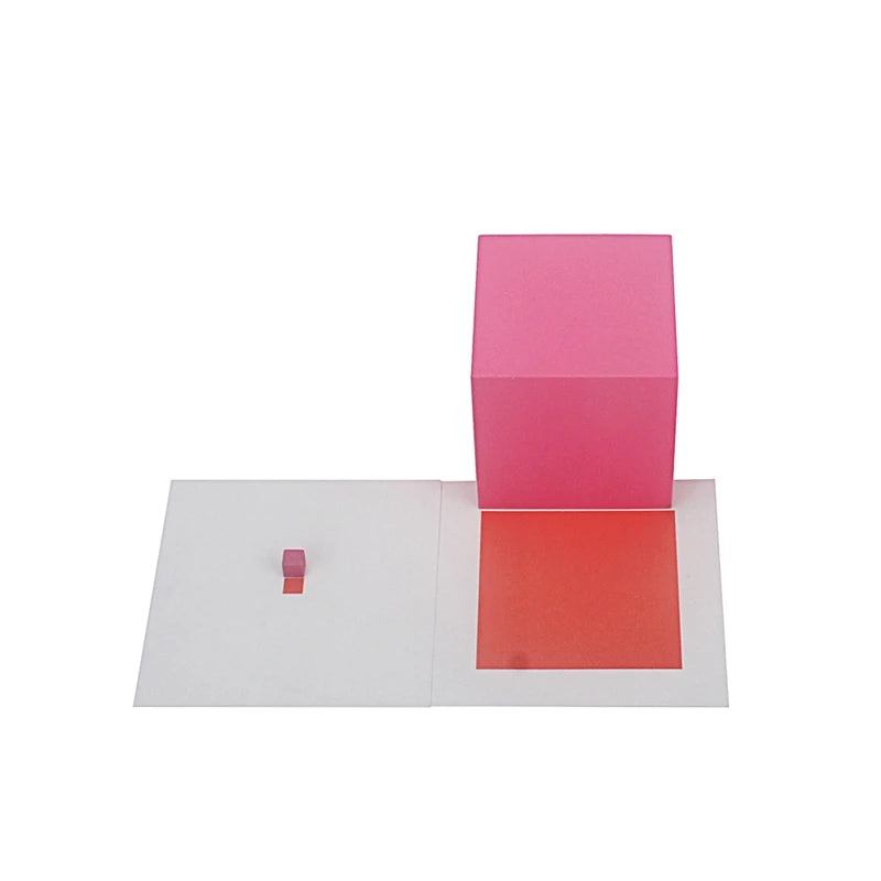 Torre Rosa Montessori MYY - Juego Educativo de Madera para Niños 3-6 Años