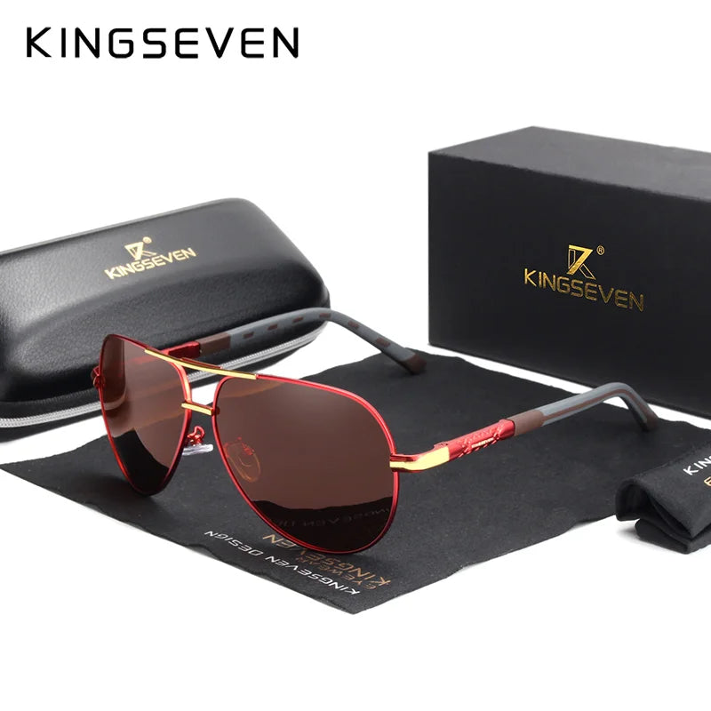 KINGSEVEN K725 Gafas de Sol Polarizadas de Aluminio Estilo Piloto