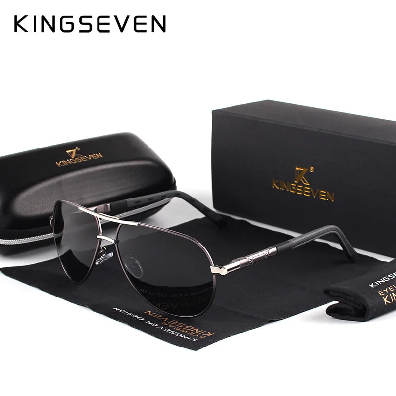 KINGSEVEN K725 Gafas de Sol Polarizadas de Aluminio Estilo Piloto