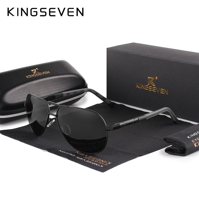 KINGSEVEN K725 Gafas de Sol Polarizadas de Aluminio Estilo Piloto