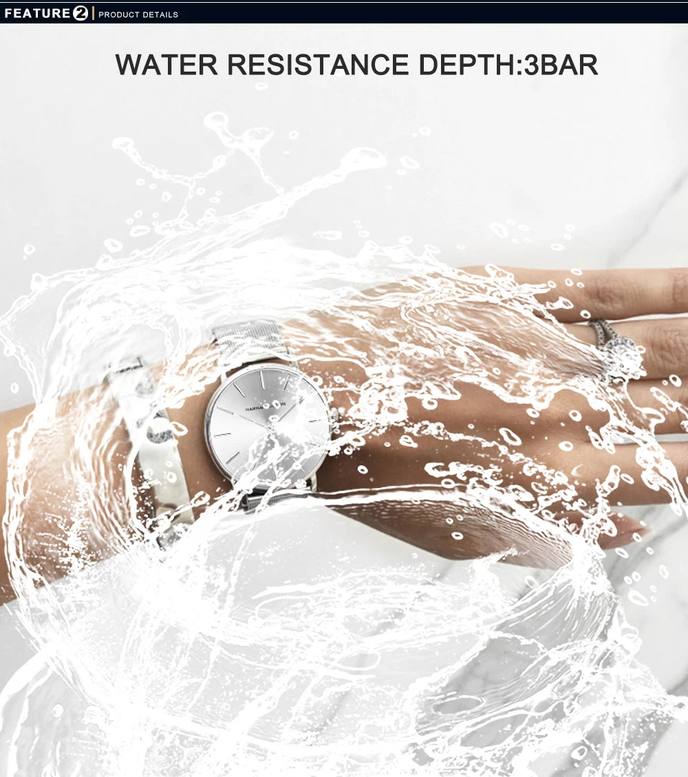 Reloj Mujer Hannah Martin HM-CC36 - 19 Colores Elegantes con Movimiento de Cuarzo