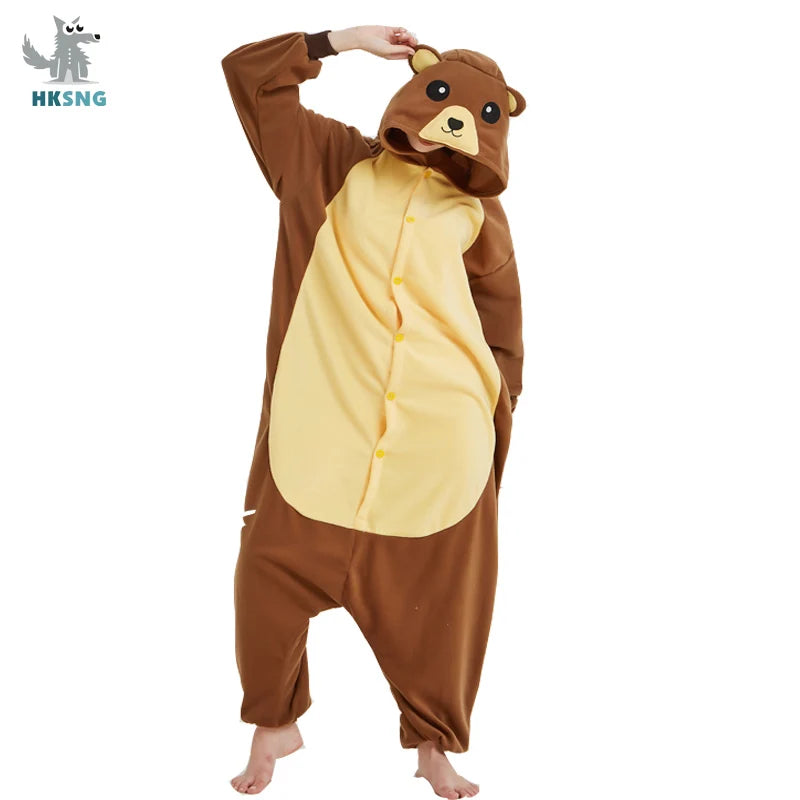 Kigurumi Animal Adultos - Pijama Onesie Invierno Divertido