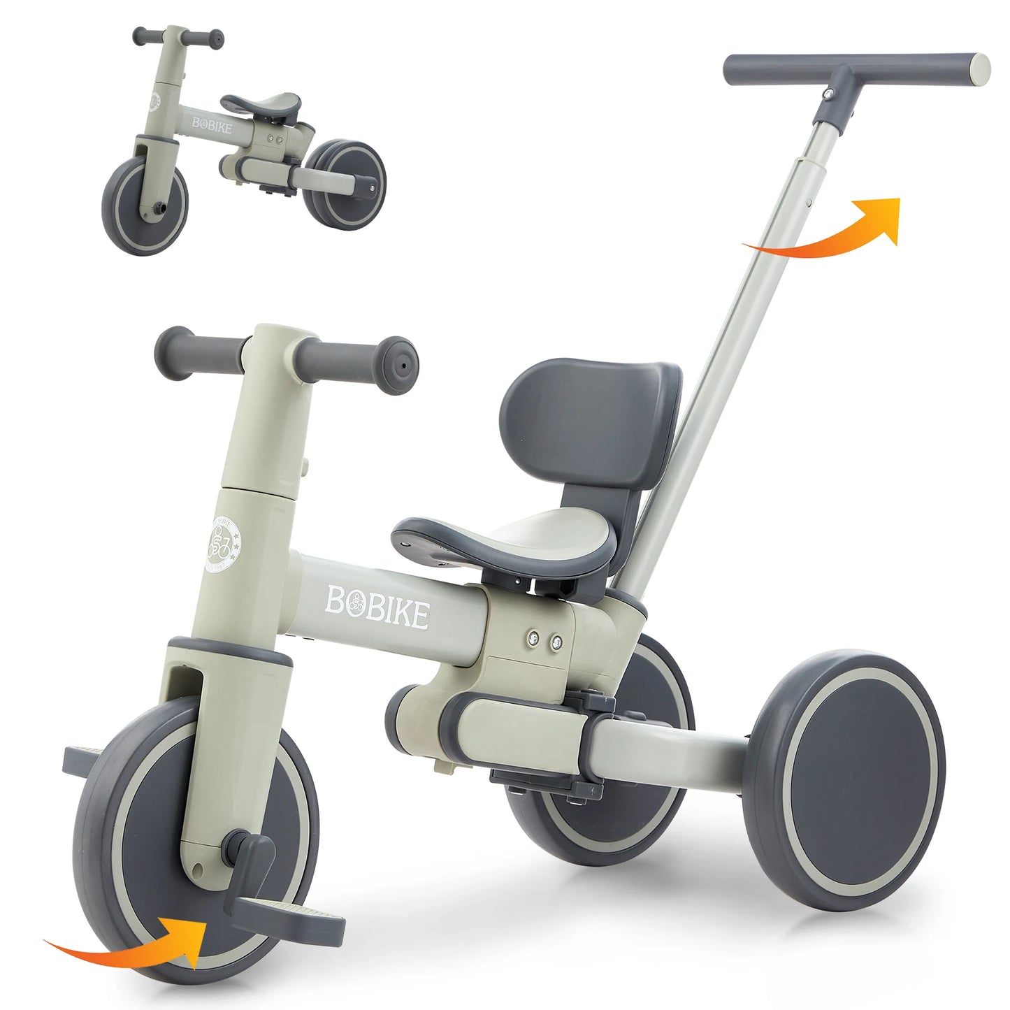 Bobike Triciclo Evolutivo 5 en 1  Bicicleta Infantil con Manillar de Empuje