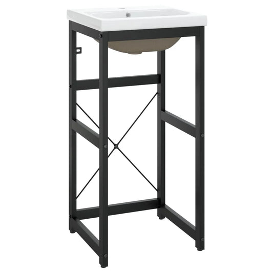 Estructura de Baño con Lavabo Incorporado - Hierro Negro o Blanco Moderno