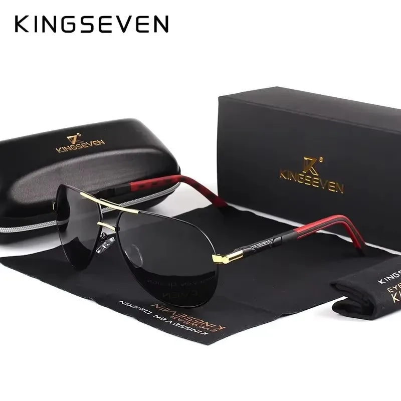 KINGSEVEN K725 Gafas de Sol Polarizadas de Aluminio Estilo Piloto