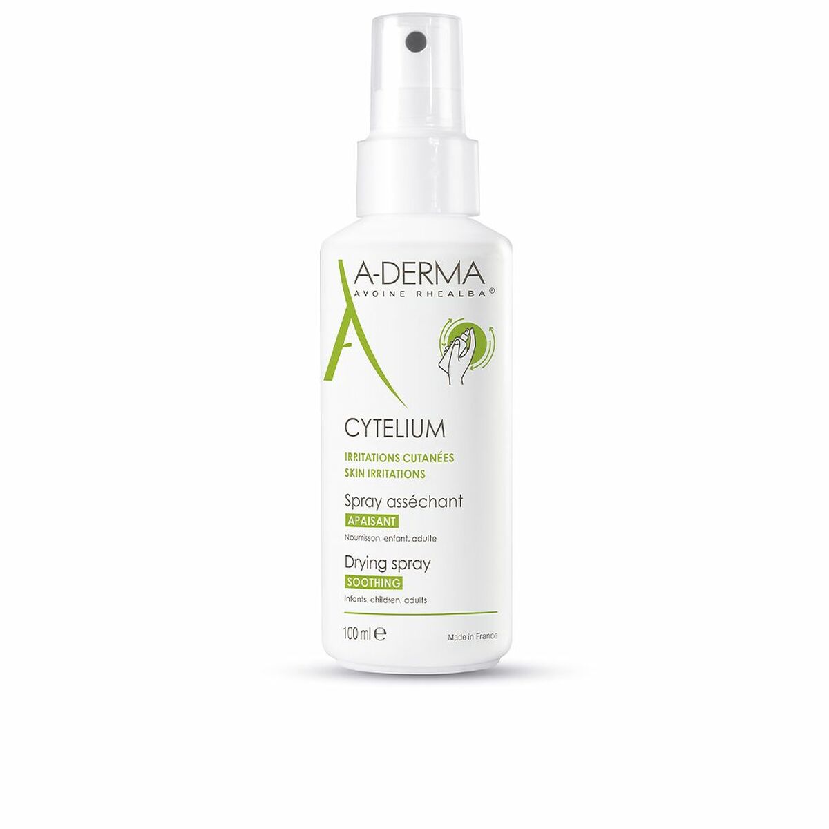 A-Derma Cytelium Spray 100 ml  Secante Calmante para Piel Irritada