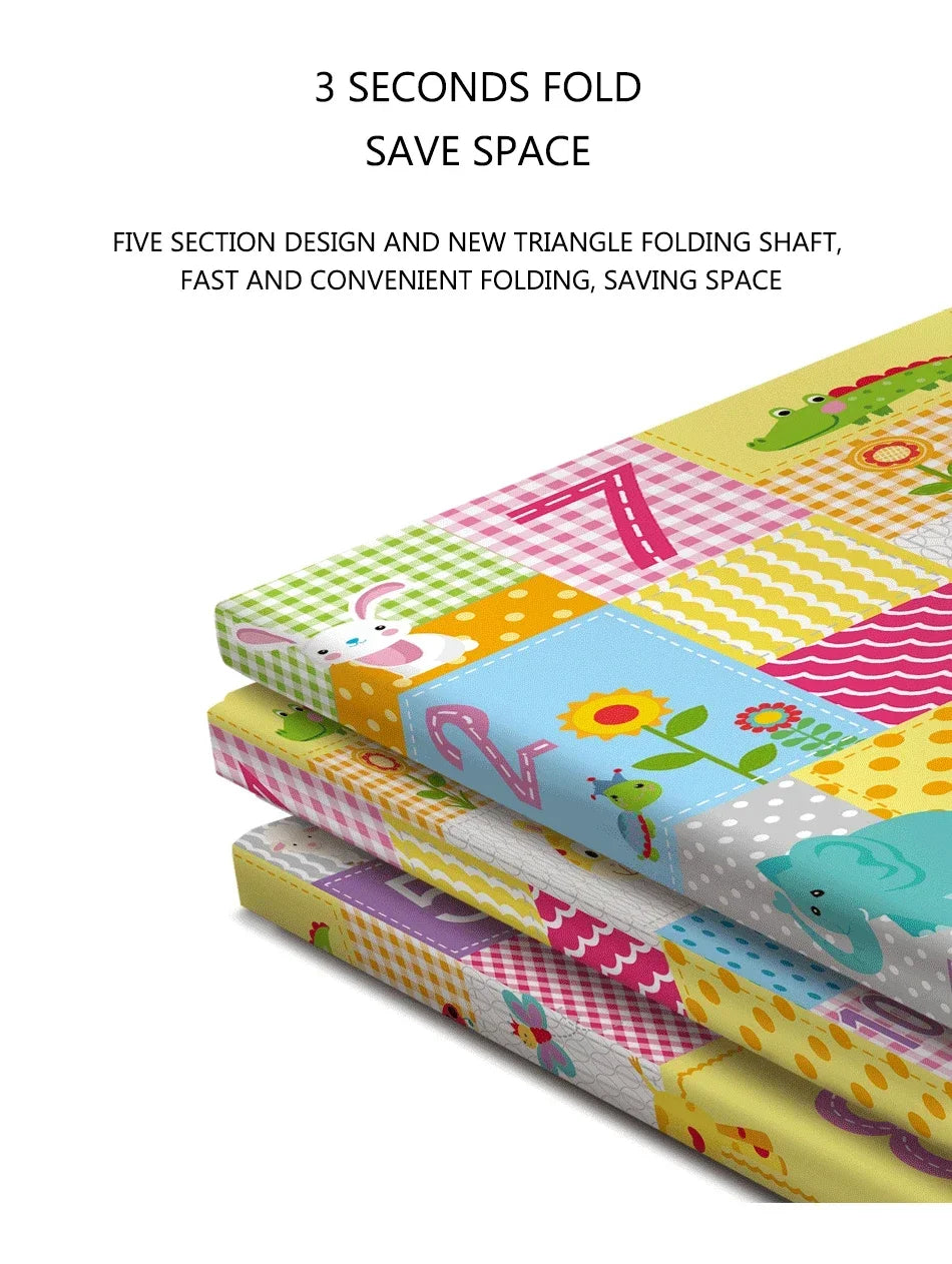 Alfombra Plegable de Juegos para Bebés  Antideslizante y Educativa DHDH 180x100cm