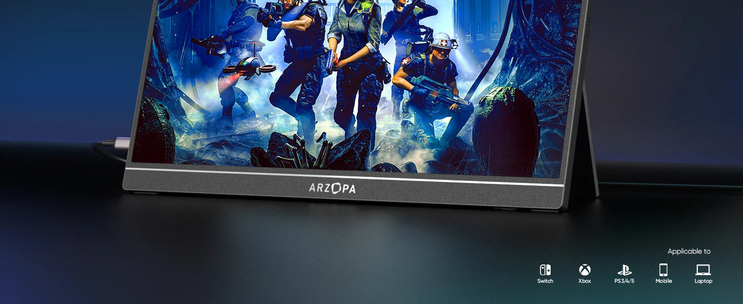 Arzopa Z1FC Monitor Portátil 16.1’’  FHD 1080P 144Hz con sRGB 100%