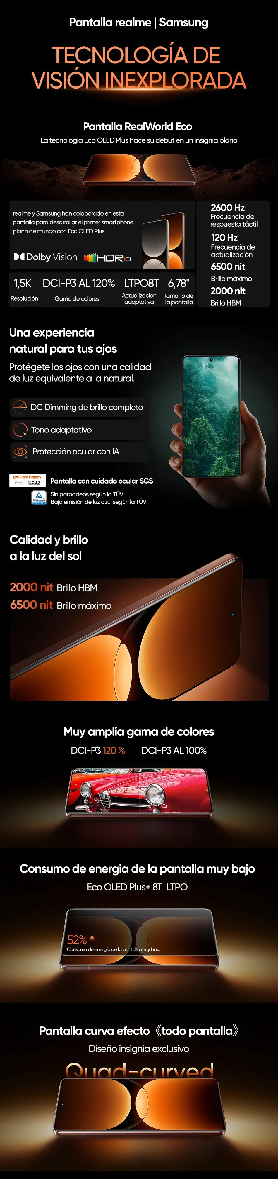 Realme GT 7 Pro 5G - Snapdragon 8 Elite, Pantalla AMOLED 120Hz