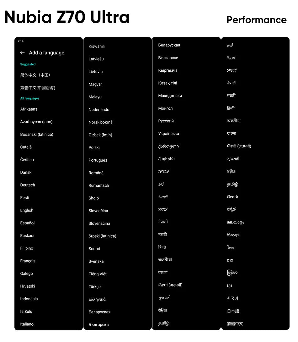 Nubia Z70 Ultra 5G - Smartphone Global 6,85’’ AMOLED 144Hz con Cámara Triple y Batería 6150mAh